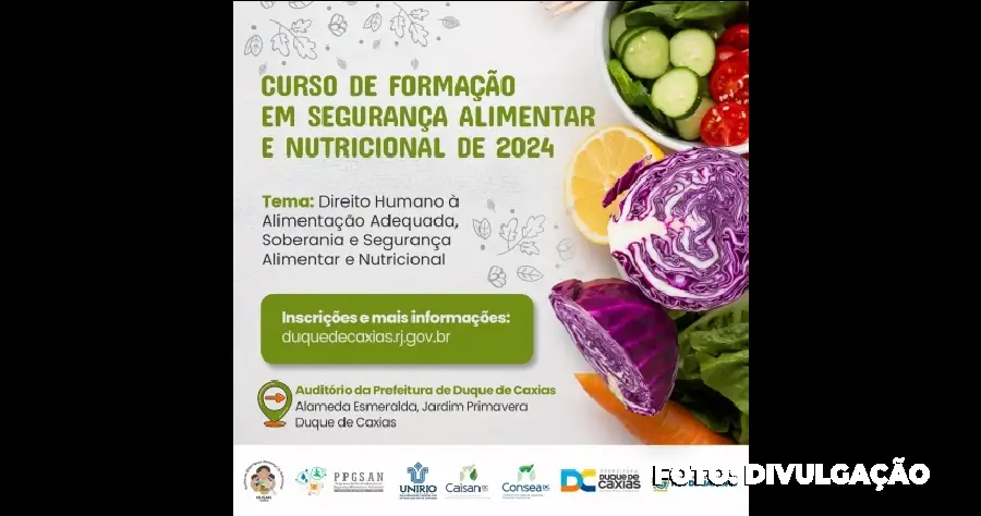 Caxias: Curso de formação em Soberania e Segurança Alimentar e Nutricional