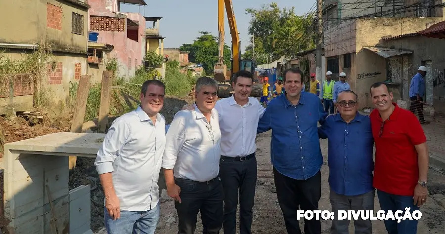Ministro das Cidades, Jader Filho, visita obras de infraestrutura urbana e habitação, em Duque de Caxias