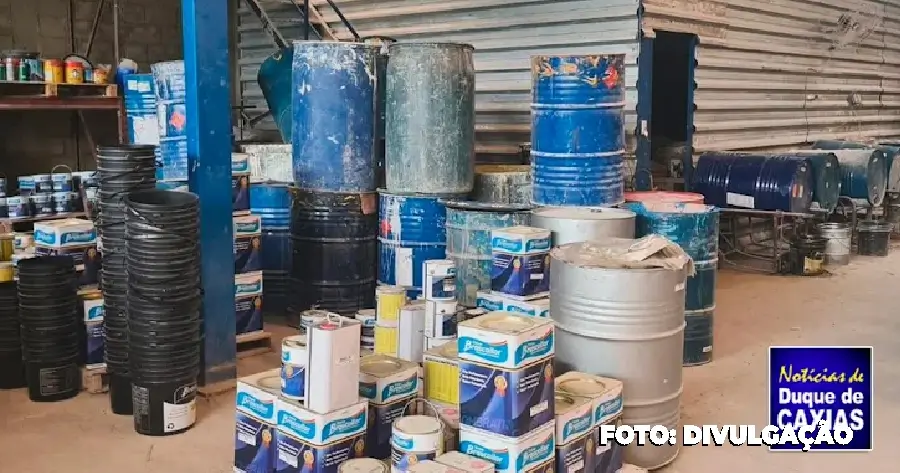 Polícia detém dono de empresa de tintas sem licenciamento ambiental em Duque de Caxias