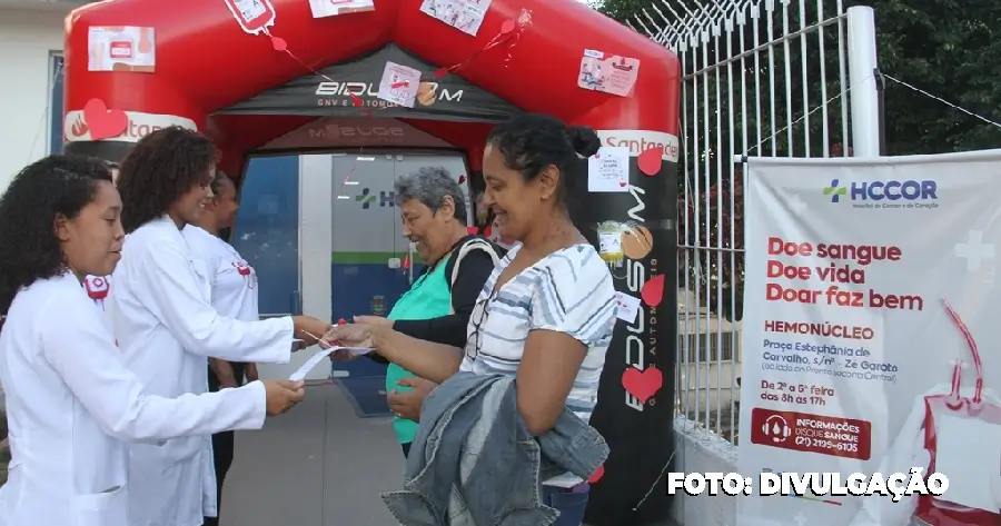 HCCOR faz campanha incentivando doação de sangue