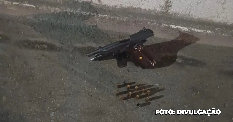 Polícia Apreende Pistola e Munições em Itaipuaçu