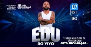 Apresentação de Edu no Teatro Municipal de São Gonçalo Promete Emoção