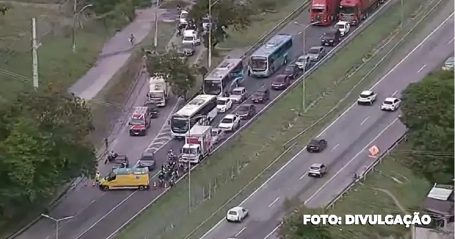 Rodovia Niterói-Manilha é Bloqueada com Urgência em São Gonçalo