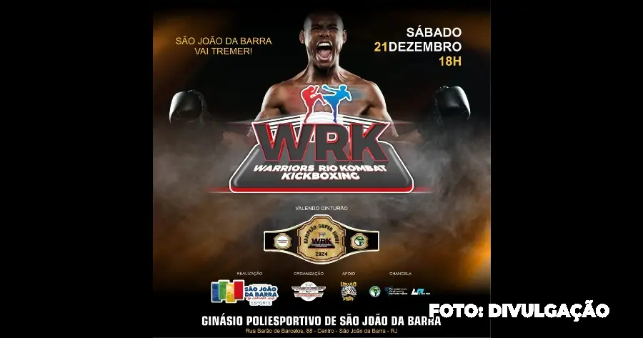 WRK Kickboxing retorna em São João da Barra com lutas eletrizantes