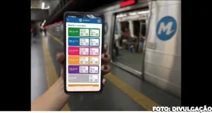 Imagem do bilhete digital do MetrôRio para o réveillon 2025 em Copacabana