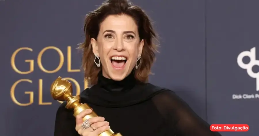 Fernanda Torres vence Globo de Ouro por atuação em drama histórico