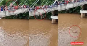 Ponte estaiada de Piracicaba com buscas no rio